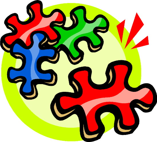 Puzzling clip art