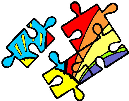 Puzzling clip art