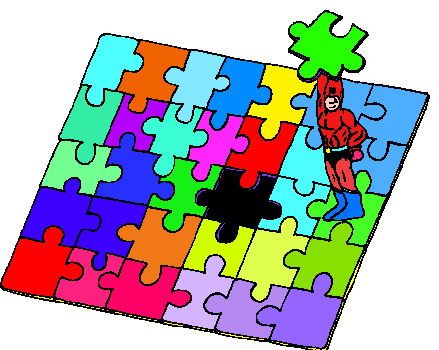 Puzzling clip art