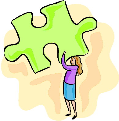 Puzzling clip art