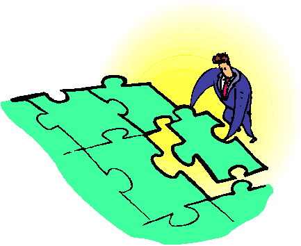 Puzzling clip art