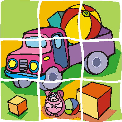 Puzzling clip art