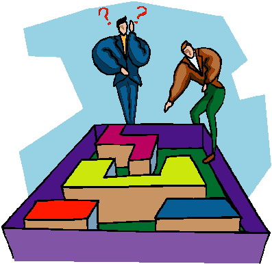 Puzzling clip art