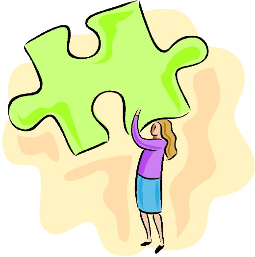 Puzzling clip art