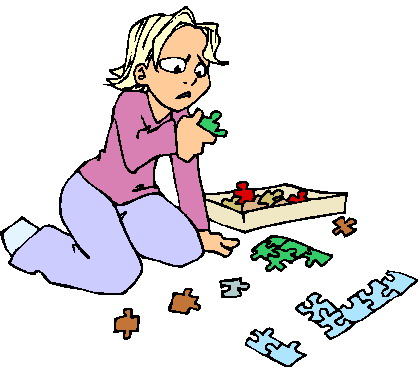 Puzzling clip art