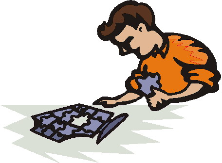 Puzzling clip art