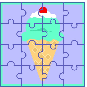 Puzzling clip art