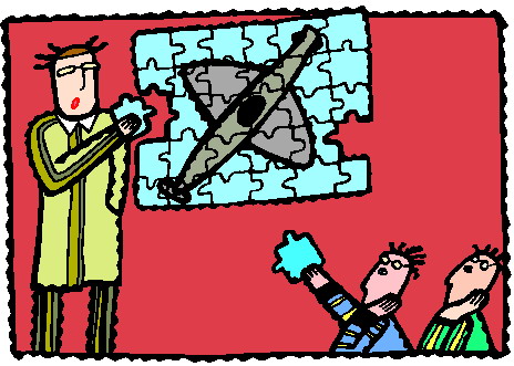 Puzzling clip art