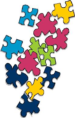 Puzzling clip art