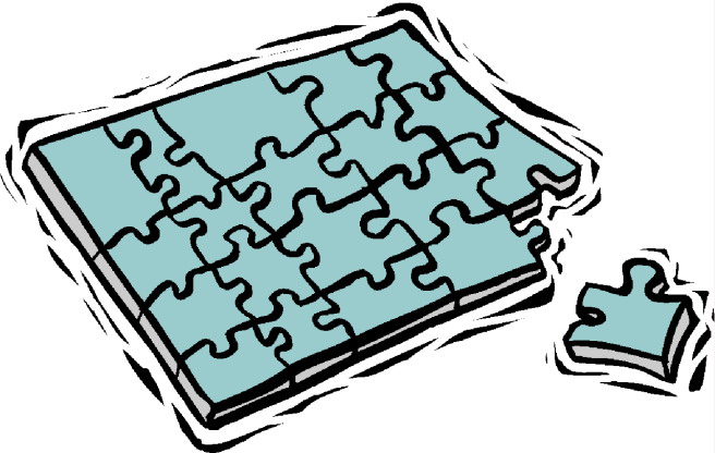 Puzzling clip art