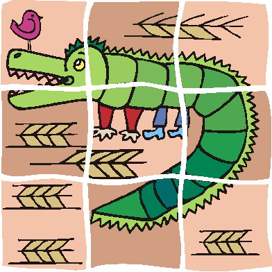 Puzzling clip art