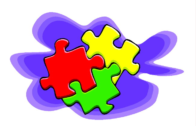 Puzzling clip art