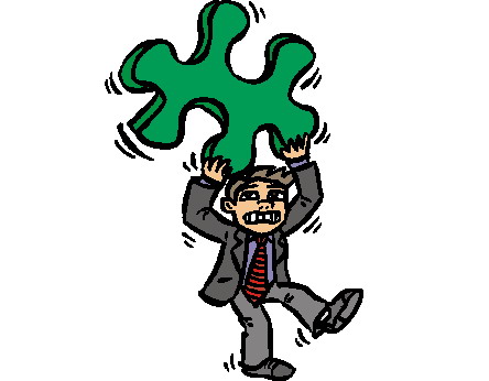 Puzzling clip art