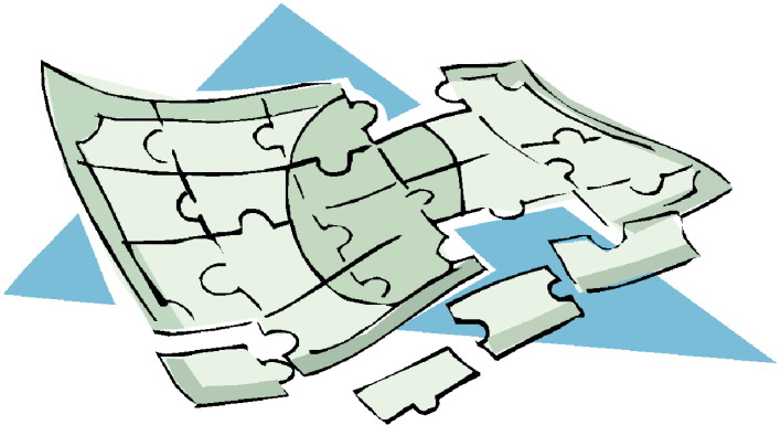 Puzzling clip art