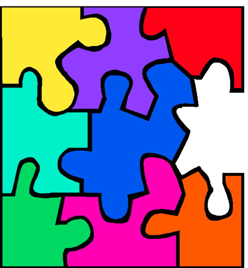 Puzzling clip art