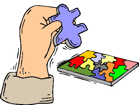 Puzzling clip art