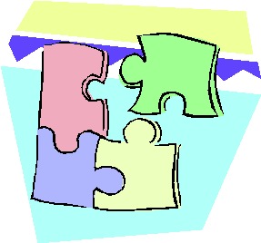 Puzzling clip art