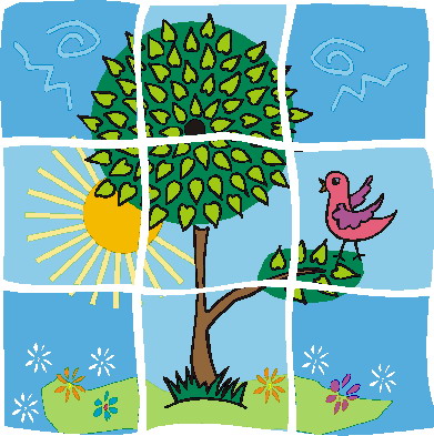 Puzzling clip art