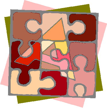 Puzzling clip art