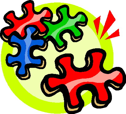 Puzzling clip art