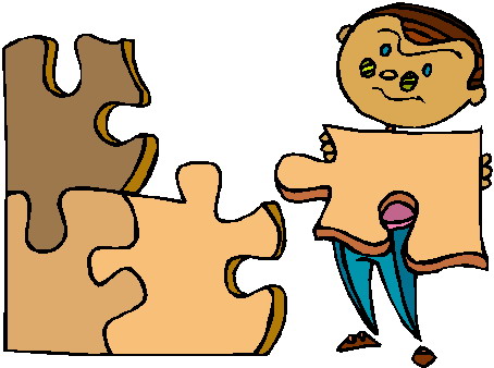 Puzzling clip art