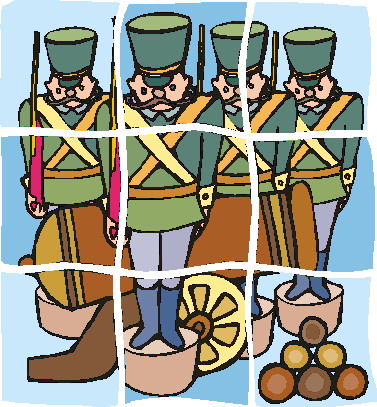 Puzzling clip art