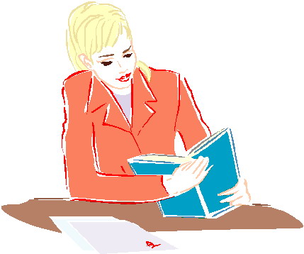 Reading clip art