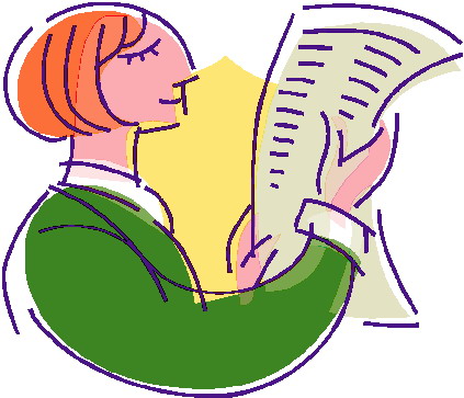 Reading clip art