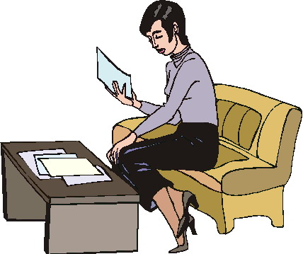 Reading clip art