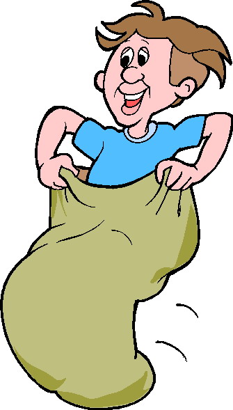 Sack racing clip art