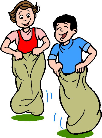 Sack racing clip art