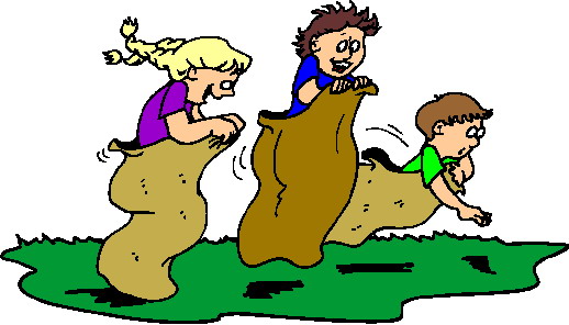 Sack racing clip art