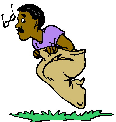 Sack racing clip art