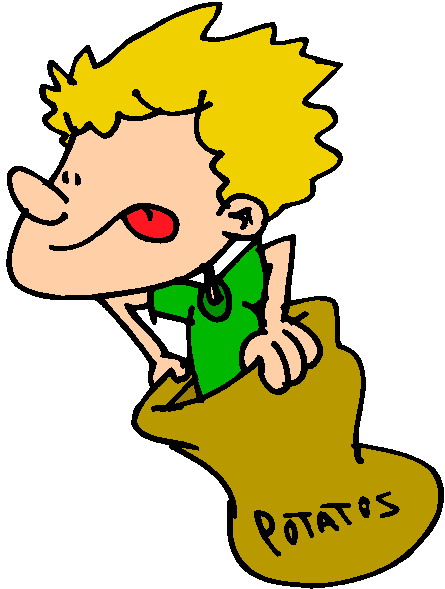 Sack racing clip art