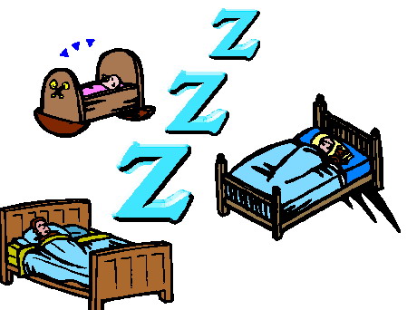 Sleeping clip art