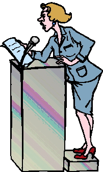 Speaking clip art