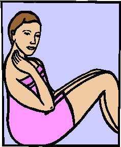 Waking up clip art