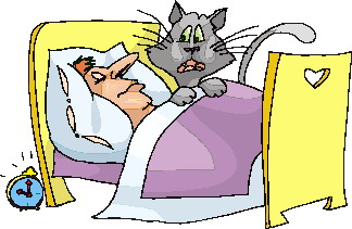 Waking up clip art