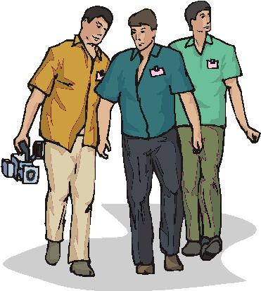 Walking clip art