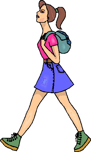 Walking clip art