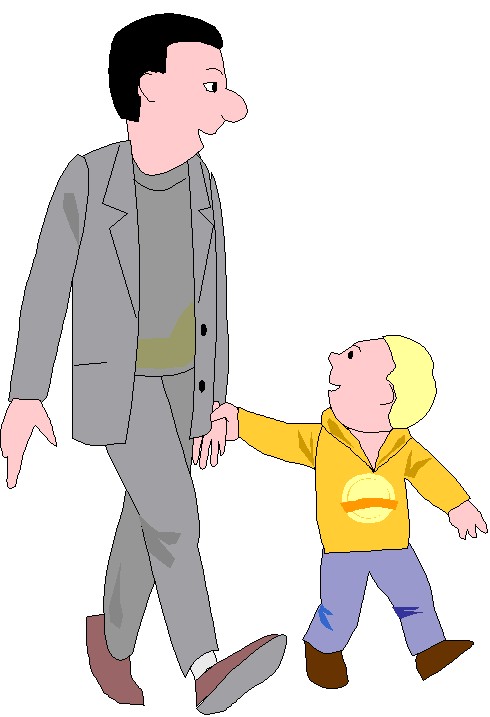 Walking clip art