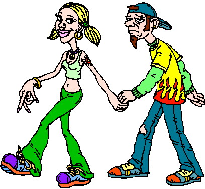 Walking clip art