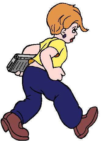 Walking clip art