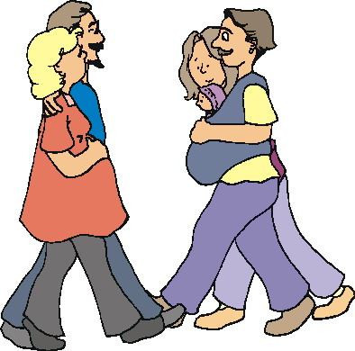 Walking clip art