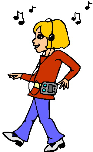 Walking clip art