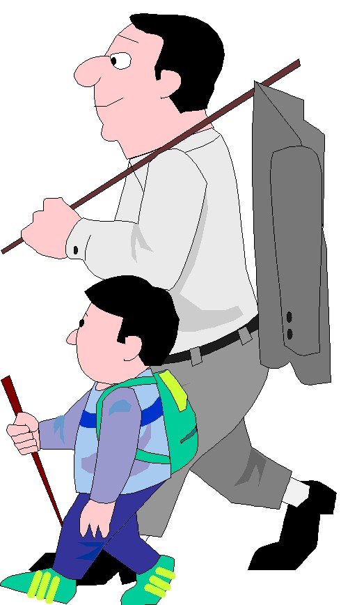 Walking clip art