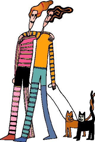 Walking clip art