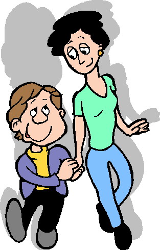 Walking clip art