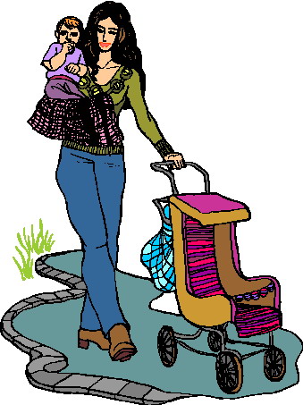 Walking clip art