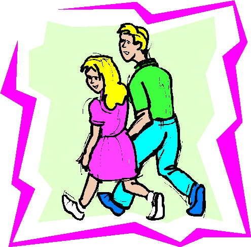 Walking clip art